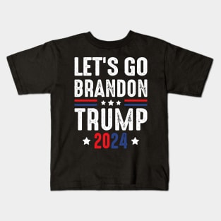 Lets Go Brandon Trump 2024 Presidential Election Kids T-Shirt